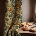 William Morris Linen Curtain Panel: Vintage Floral Botanical Drapery - Image 1