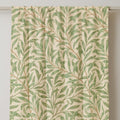 Green Leaf Print Linen Curtain Panel - Botanical Window Drape - Image 3