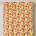 Art Nouveau Linen Curtain: Pink Floral Botanical Drapery - Image 2
