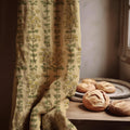 Floral Print Linen Curtain: Vintage Cottage Style - Custom Panel - Image 1