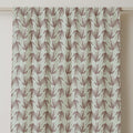 Botanical Linen Curtain: Earthy Floral Print, Soft Mint - Custom Panel - Image 2