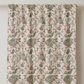 Blush Pink Floral Linen Curtain Panel: Vintage Botanical Print, Blackout Option - Image 2
