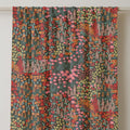 Wildflower Linen Curtain Panel: Dark Botanical Print, Custom Length - Image 2