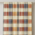 Plaid Linen Curtain Panel: Colorful Checkered Window Drape (Single Panel) - Image 2