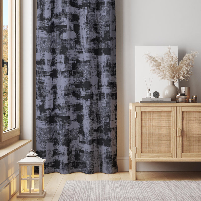 Dark Blue Grunge Curtain – Textured Urban Panel for Industrial or Contemporary Spaces