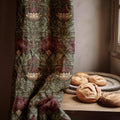 Vintage William Morris Inspired Floral Linen Curtain Panel - Image 1