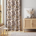 Autumn Leaves Curtain – Earth Tone Botanical Fall Window Panel with Rustic Leaf Motifs - Image 1