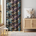 Ink Tie-Dye Curtain – Abstract Smoky Blue and Purple Panel with Moody Vibes - Image 1
