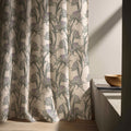 Sage Thistle Linen Curtain – William Morris Style Floral Window Panel - Image 2