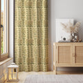 Yellow Floral Tree Curtain Panel, Botanical Print Drapes - Image 4