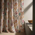 Warm Meadow Linen Curtain – Watercolor Wildflower Botanical Window Panel, Custom Drapes - Image 2