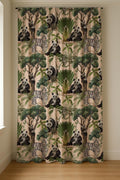 Jungle Animals Linen Curtain Panel – Kids Nursery Decor, Custom Size - Image 3