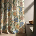 Art Nouveau Linen Curtain Panel: Botanical Seed Pod Print - Image 6