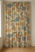 Art Nouveau Linen Curtain Panel: Botanical Seed Pod Print - Image 5