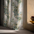Heron Botanical Linen Curtain: Watercolor Bird Print, Neutral Nature Drapery - Image 6