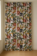 Linen Curtain Panel: Tropical Toucan Bird, Botanical Print - Image 6