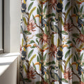 Linen Curtain Panel: Tropical Toucan Bird, Botanical Print - Image 3