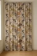Linen Curtain Panel: Crane Bird Toile, Chinoiserie Print - Image 6