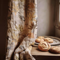 Linen Curtain Panel: Crane Bird Toile, Chinoiserie Print - Image 1