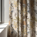 Linen Curtain Panel: Crane Bird Toile, Chinoiserie Print - Image 3