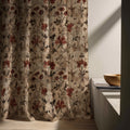 Vintage Botanical Linen Curtains: Rustic Floral Farmhouse Drapes for Living Room & Bedroom Decor - Image 4