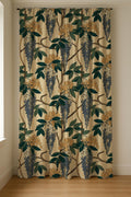 Wisteria Linen Curtain Panel - Botanical Vine Art Nouveau Drapery - Image 4