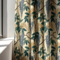 Wisteria Linen Curtain Panel - Botanical Vine Art Nouveau Drapery - Image 3