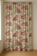 Leopard Linen Curtain Panel: Pink Cheetah Floral Print, Custom Drapery - Image 5