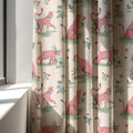 Leopard Linen Curtain Panel: Pink Cheetah Floral Print, Custom Drapery - Image 3