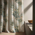 Heron Botanical Linen Curtain: Watercolor Bird Print, Neutral Nature Drapery - Image 4