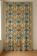 Linen Curtain Panel: Scandinavian Floral Print, Custom Size - Image 5