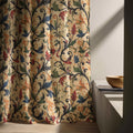Linen Curtain Panel: Vintage Damask Floral Print, Optional Blackout - Image 6