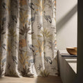 Linen Curtain Panel: Crane Bird Toile, Chinoiserie Print - Image 5