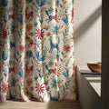 Otomi Folk Art Linen Curtain Panel, Colorful Animal Floral Boho Drape, Mexican Print - Image 5