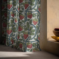 Strawberry Linen Curtain Panel: Vintage Botanical Fruit Drapes in Cottage Farmhouse Style - Image 6