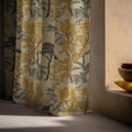 Vintage Landscape Linen Curtain Panel: Nature Tree Toile Drapes in Warm Neutral Tones - Image 4
