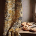 Vintage Landscape Linen Curtain Panel: Nature Tree Toile Drapes in Warm Neutral Tones - Image 1