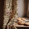 Vintage Lemon Linen Curtain Panel: Botanical Fruit Drapes in Rustic Cottage Style - Image 1