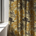 Vintage Landscape Linen Curtain Panel: Nature Tree Toile Drapes in Warm Neutral Tones - Image 6