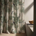 Tropical Bird Linen Curtain Panel: Jungle Botanical Drapes for Exotic Cottage Decor - Image 6